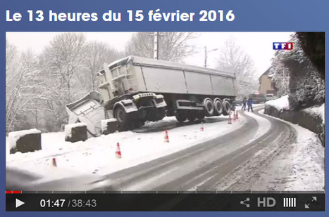 Sortie de route pour un camion espagnol à Aragnouet - Le 13 heures de TF1 du 15 février 2016 | Vallées d'Aure & Louron - Pyrénées | Scoop.it