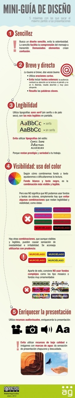 Cómo mejorar el diseño de tus presentaciones #infografía│alaznegonzalez Vía @alfredovela | Bibliotecas Escolares Argentinas | Scoop.it