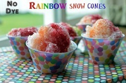 All Natural- No Dye- Rainbow Snow Cones! | Parent Autrement à Tahiti | Scoop.it