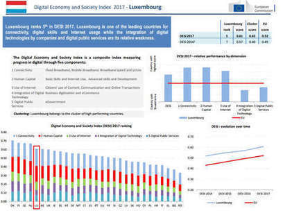 Luxembourg in Top 5 of Digital Economy and Society Index (#DESI) | #EU #DigitalLuxembourg #ICT  | Luxembourg (Europe) | Scoop.it