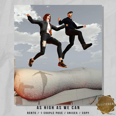 As High As We Can Friendship Pose Teleport Hub Group Gift by WHATEVER | Teleport Hub - Second Life Freebies | Second Life Freebies | Scoop.it