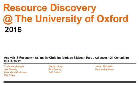 Discovery - University of Oxford discovery blog | Information and digital literacy in education via the digital path | Scoop.it