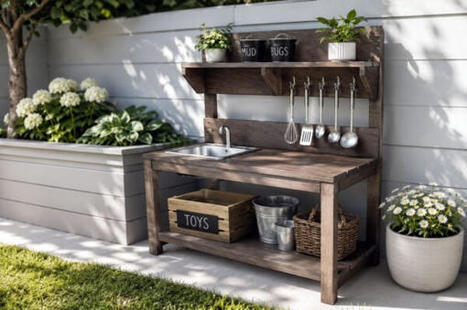 Free Kids Mud Kitchen Plans | Garden Plans | Scoop.it
