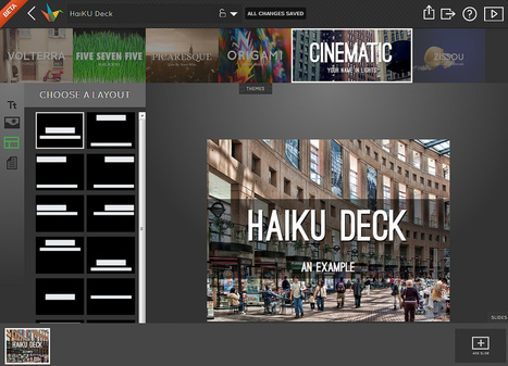 Presentation Tools 2: Making slides with Haiku Deck | Creative teaching and learning | Scoop.it
