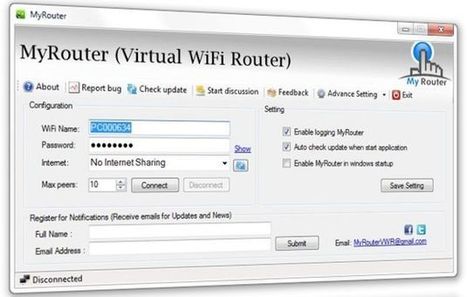 MyRouter, transforma tu PC en un router inalámbrico | TIC & Educación | Scoop.it