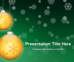 Golden Balls Green PowerPoint Template | Free Templates for Business (PowerPoint, Keynote, Excel, Word, etc.) | Scoop.it