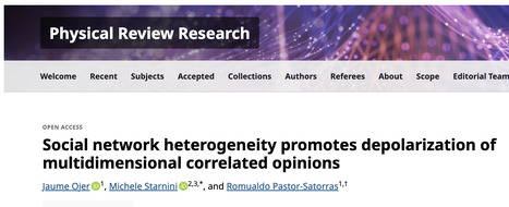 Social network heterogeneity promotes depolarization of multidimensional correlated opinions | Phys. Rev. Research | networks and network weaving | Scoop.it