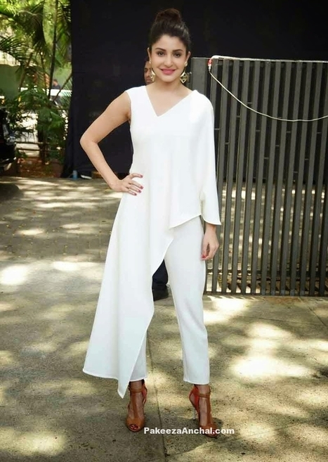 Anushka Sharma in White JumpSuit designed by Bhaavya Bhatnagar | Indian Fashion Updates | Scoop.it