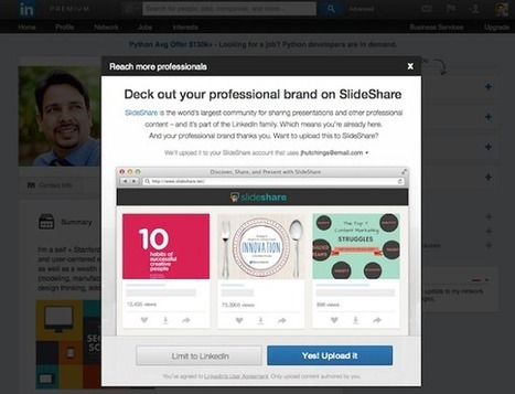 Linkedin simplifie le partage de vos contenus sur SlideShare - #Arobasenet | Time to Learn | Scoop.it