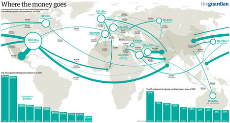 Where does the money go? Remittances around the world visualised | Stage 5  Changing Places | Scoop.it