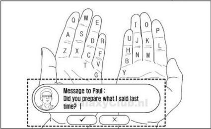 Brevet : Samsung veut transformer les doigts en clavier virtuel | Science & Transhumanisme | Scoop.it