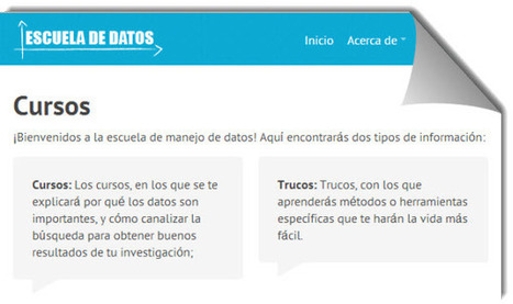 Cursos gratuitos en español para iniciarse en el uso y análisis de datos | Las TIC y la Educación | Scoop.it