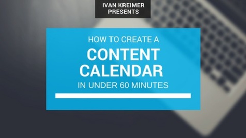 How to Create a Simple Content Calendar in Under 60 Minutes | Marketing de contenidos, artículos seleccionados por Eva Sanagustin | Scoop.it