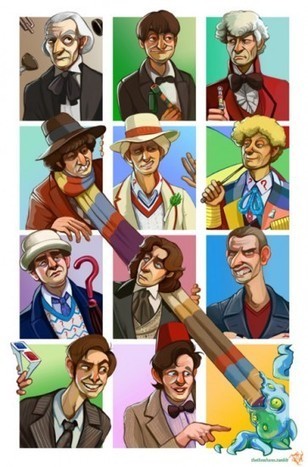 11 portraits du doctor who, en une image | Geekeries de Webdév | Des nouvelles de Doctor Who | Scoop.it