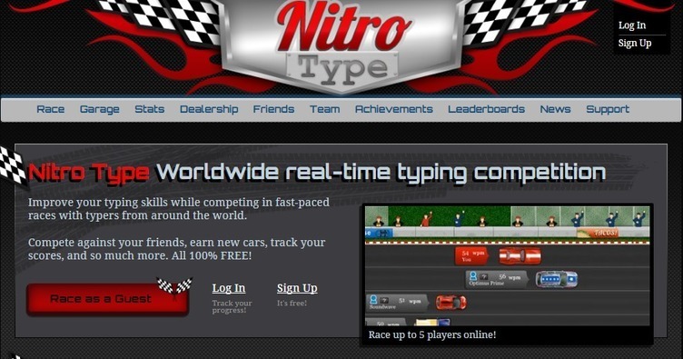 Nitro type race garage prices