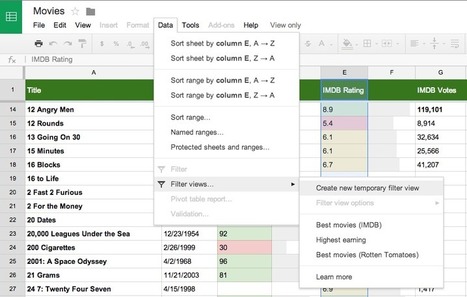 Google Drive updated with Filter Views for spreadsheets and more | Education 2.0 & 3.0 | Scoop.it