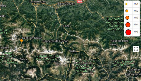Secousses sismiques mineures enregistrées en Aure | Vallées d'Aure & Louron - Pyrénées | Scoop.it