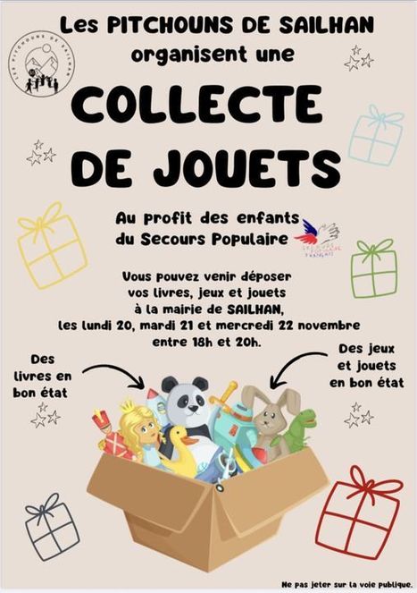 Collecte de jouets à Sailhan du 20 au 22 novembre | Vallées d'Aure & Louron - Pyrénées | Scoop.it