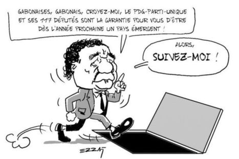 Dessin de presse : L'&eacute;mergence vue par le dictateur Ali Bongo au Gabon... | Dessins de Presse | Scoop.it