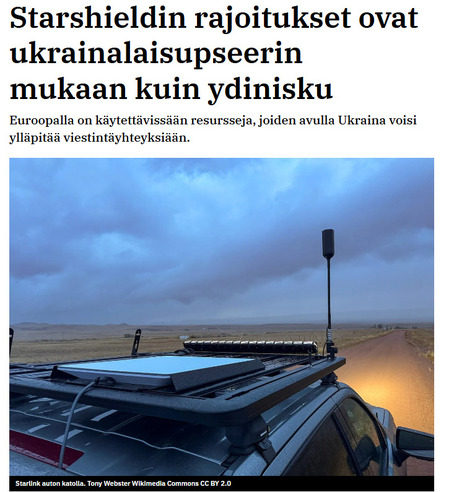 Starshieldin rajoitukset ovat ukrainalaisupseerin mukaan&nbsp;kuin&nbsp;ydinisku | A1Uutiset | Scoop.it