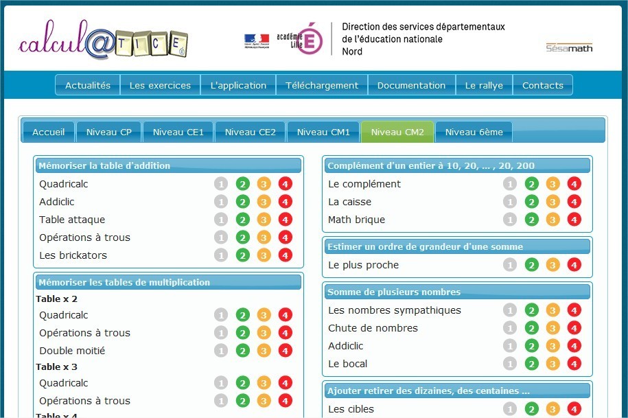 Calcul Tice Cm2 – Calcul mental CM1 CM2 – WSEAB