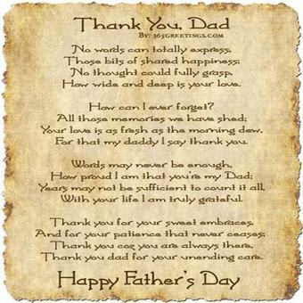 fathers day poem ideas