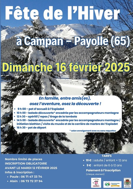 Fête de l'Hiver à Campan-Payolle, dimanche 16 février 2025 | Vallées d'Aure & Louron - Pyrénées | Scoop.it
