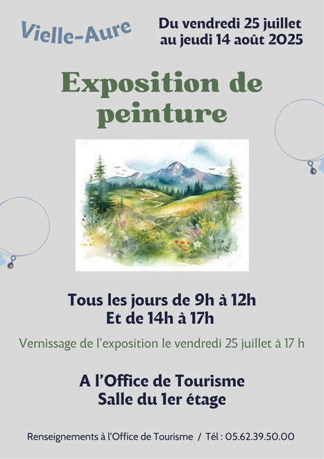 Exposition de peintures "Les peintres de la vallée d'Aure et d'ailleurs" à Vielle-Aure du 25 juillet au 14 août | Vallées d'Aure & Louron - Pyrénées | Scoop.it