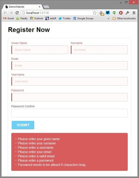 Semantic-UI & AngularJS - Basic Registration Form with Validation | JavaScript for Line of Business Applications | Scoop.it