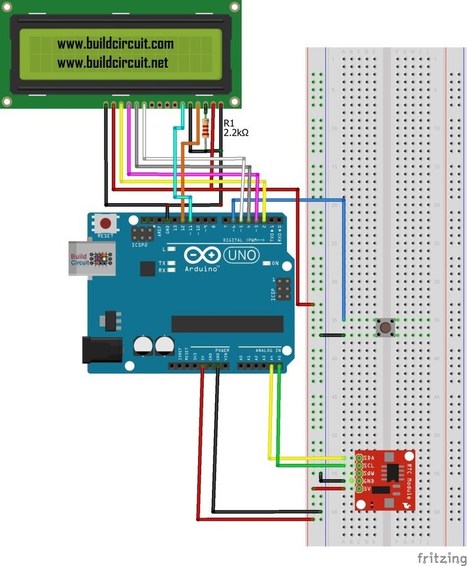 Arduino Project 13-Arduino RTC Time and Date Display on 16×2 LCD  | tecno4 | Scoop.it