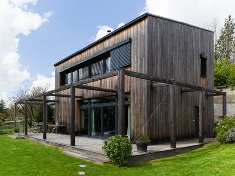 [inspiration] Une maison passive en bois gris au cœur des Yvelines | Build Green, pour un habitat écologique | Scoop.it