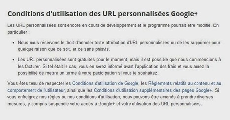 Google+ : Les URL personnalisées ne sont ni gratuites, ni définitives - #Arobasenet | @ZeHub | Scoop.it