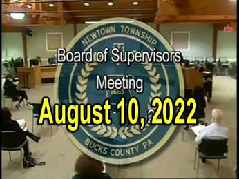 10 August 2022 #NewtownPA Board of Supervisors Meeting Summary | Newtown News of Interest | Scoop.it