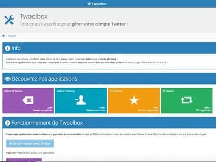 Twoolbox, des outils pour le nettoyage d&rsquo;un compte Twitter | Outils Social Media | Scoop.it