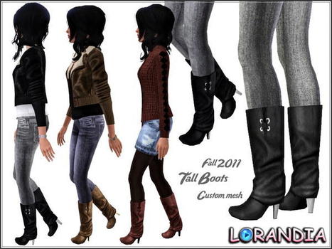 Tall boots : Free today (TSR) | Les Sims | Scoop.it