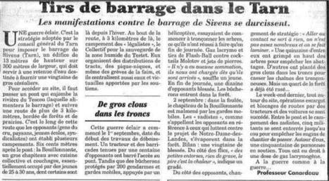 Tirs de barrage dans le Tarn | Think outside the Box | Scoop.it