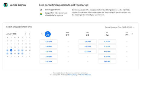 Create externally friendly booking pages with appointment scheduling in Google Calendar | Education 2.0 & 3.0 | Scoop.it