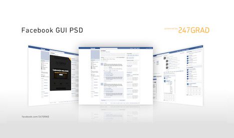 Facebook Page GUI (PSD) | Fireworks Lab | Download free Adobe Fireworks files | photoshop ressources | Scoop.it