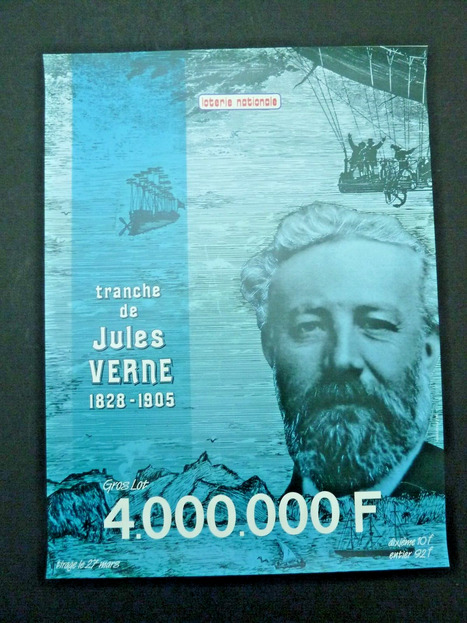 Collector : rare affiche Jules Verne (Loterie Nationale) | Jules Verne News | Scoop.it