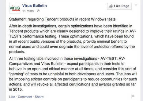 Another anti-virus vendor caught cheating in independent tests | CyberSecurity | Latest Social Media News | Scoop.it