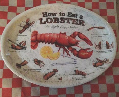 Lobster plates with How to Eat Directions in eight easy steps | Backyard Barbecues, Cookouts, tailgating ideas | Scoop.it