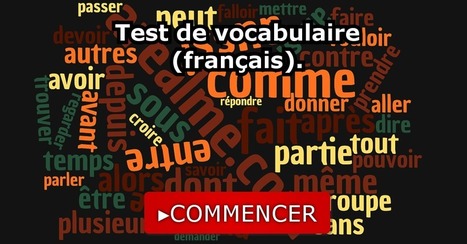 Test de vocabulaire (français). | français langue étrangère | Scoop.it