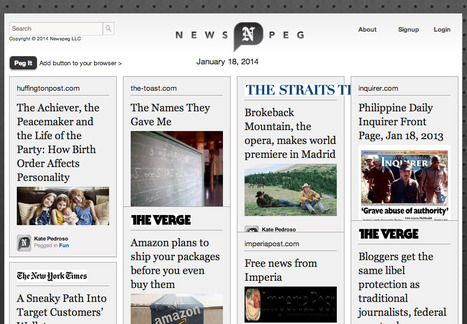 Pinterest for News Is Here: It's Called NewsPeg | Content Curation World | Scoop.it