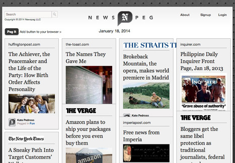 Pinterest for News Is Here: It's Called NewsPeg | Education Matters - (tech and non-tech) | Scoop.it