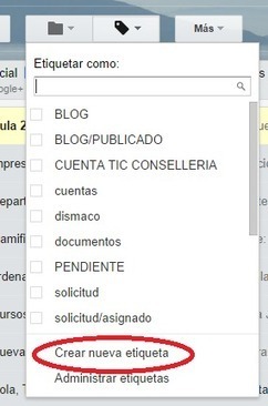 Ordenando correos en Gmail mediante etiquetas | TIC & Educación | Scoop.it