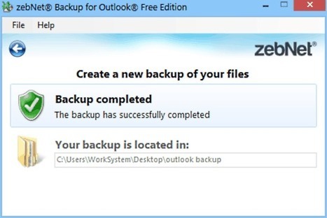 Software To Backup Outlook Emails: zebNet Backup For Outlook | Time to Learn | Scoop.it