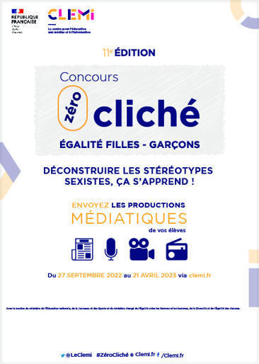 Replay - webinaire du concours #ZéroCliché pour l’égalité filles-garçons dédié au 1er degré | Veille Éducative - L'actualité de l'éducation en continu | Scoop.it