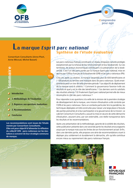 La marque Esprit parc national - Synthèse de l’étude évaluative | Biodiversité | Scoop.it