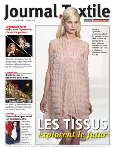 Journal du Textile - Sommaire du num&eacute;ro 2199 du 11 f&eacute;vrier 2014 | ENSAIT DOC | Scoop.it
