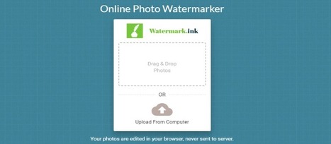 Online Photo Watermarker: añade marcas de agua a tus fotos e imágenes | Educación, TIC y ecología | Scoop.it